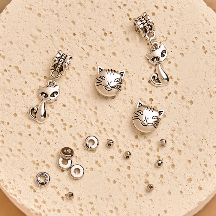 Bransoletka ochronna na głowę kociaka z kamieniami Buddha Stones - image 4