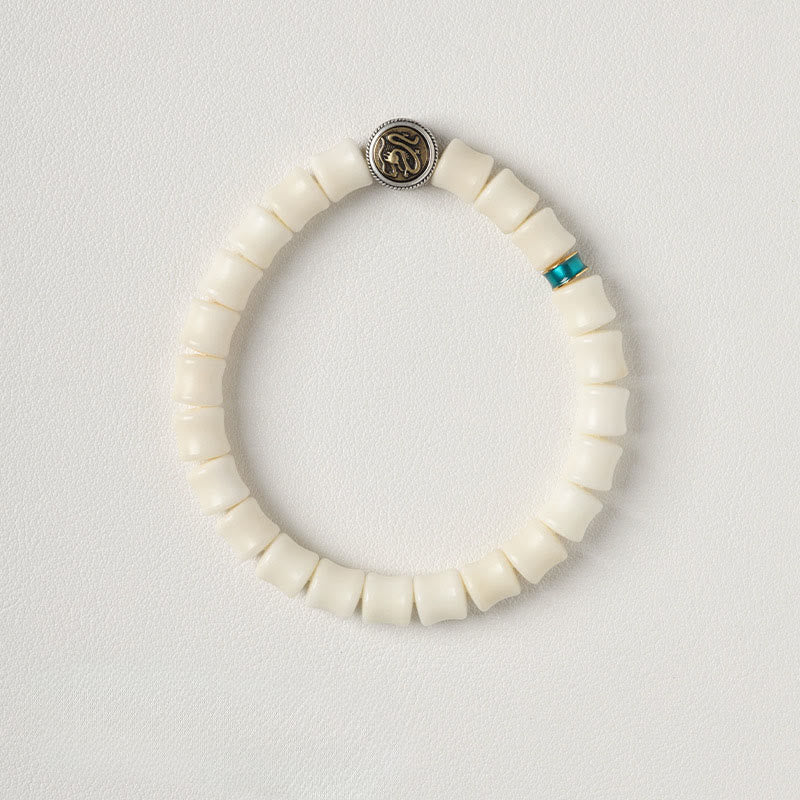 Bransoletka z Buddha Stones i wzorem nasion Bodhi ze smokiem, odstraszająca złe duchy - image 1