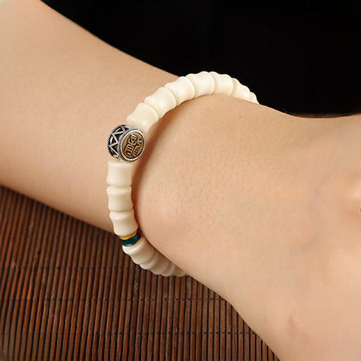 Bransoletka z Buddha Stones i wzorem nasion Bodhi ze smokiem, odstraszająca złe duchy - image 4