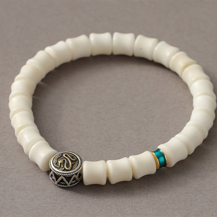 Bransoletka z Buddha Stones i wzorem nasion Bodhi ze smokiem, odstraszająca złe duchy - image 2