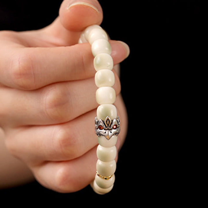 Bransoletka mądrości Garuda z Buddha Stones, nasionami Bodhi, kutą miedzią i mosiądzem - image 1