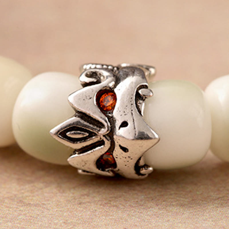 Bransoletka mądrości Garuda z Buddha Stones, nasionami Bodhi, kutą miedzią i mosiądzem - image 2