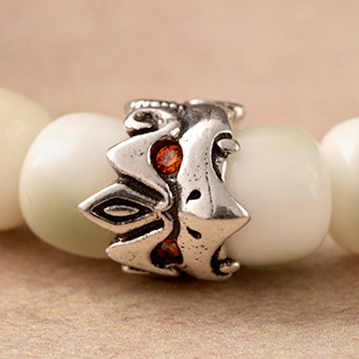 Bransoletka mądrości Garuda z Buddha Stones, nasionami Bodhi, kutą miedzią i mosiądzem - image 2