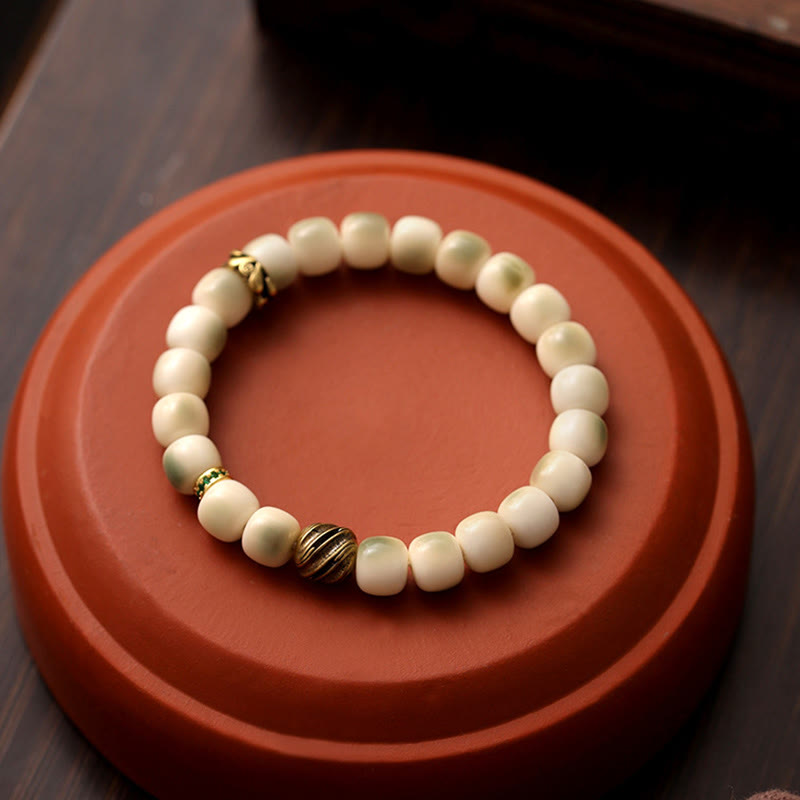 Bransoletka mądrości Garuda z Buddha Stones, nasionami Bodhi, kutą miedzią i mosiądzem - image 8