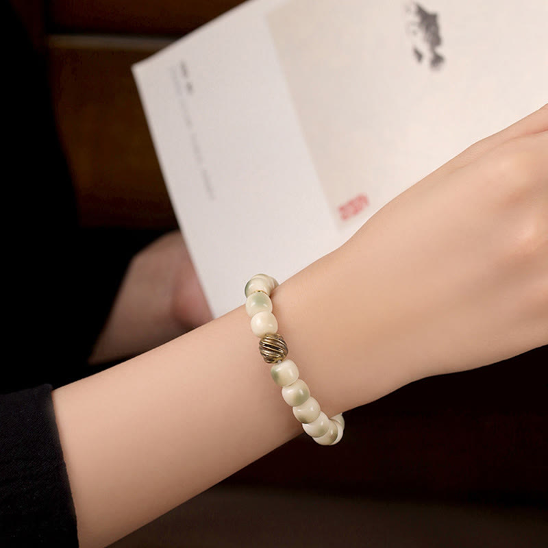 Bransoletka mądrości Garuda z Buddha Stones, nasionami Bodhi, kutą miedzią i mosiądzem - image 10