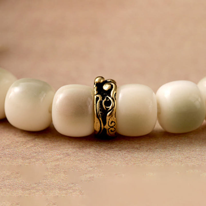 Bransoletka mądrości Garuda z Buddha Stones, nasionami Bodhi, kutą miedzią i mosiądzem - image 9