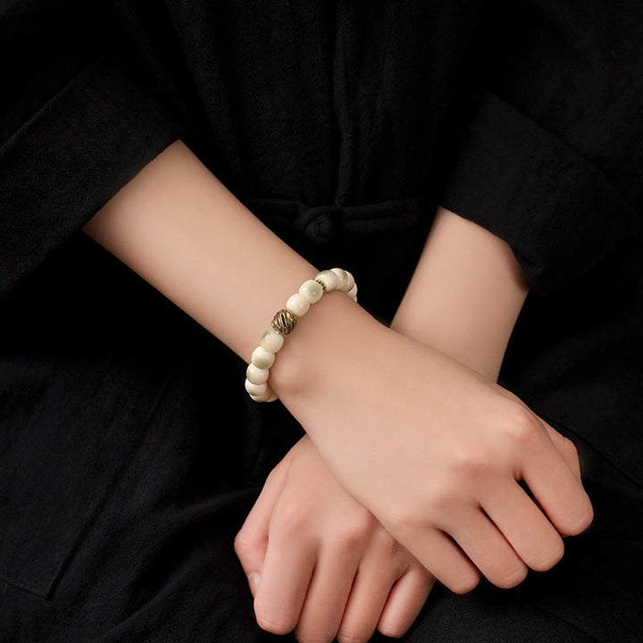 Bransoletka mądrości Garuda z Buddha Stones, nasionami Bodhi, kutą miedzią i mosiądzem - image 11