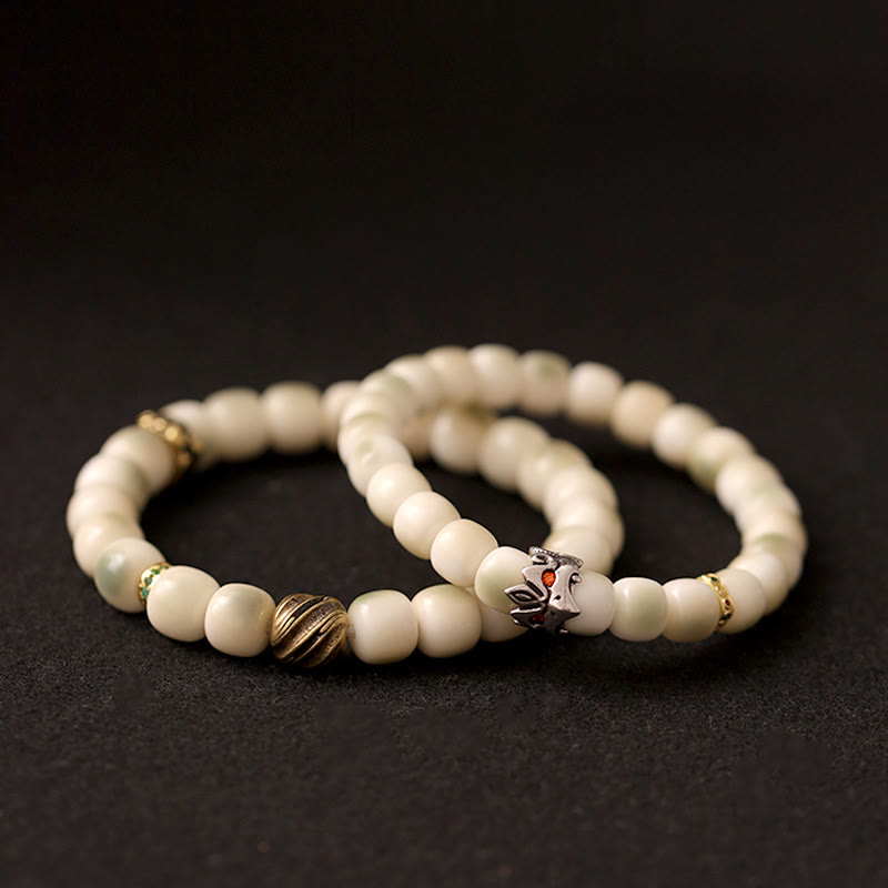 Bransoletka mądrości Garuda z Buddha Stones, nasionami Bodhi, kutą miedzią i mosiądzem - image 12