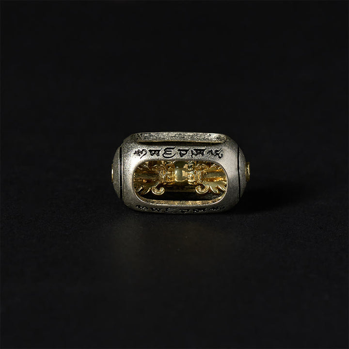 Bransoletka wzmacniająca Om Mani Padme Hum z Buddha Stones, naturalnym niebieskim tygrysim okiem - image 6