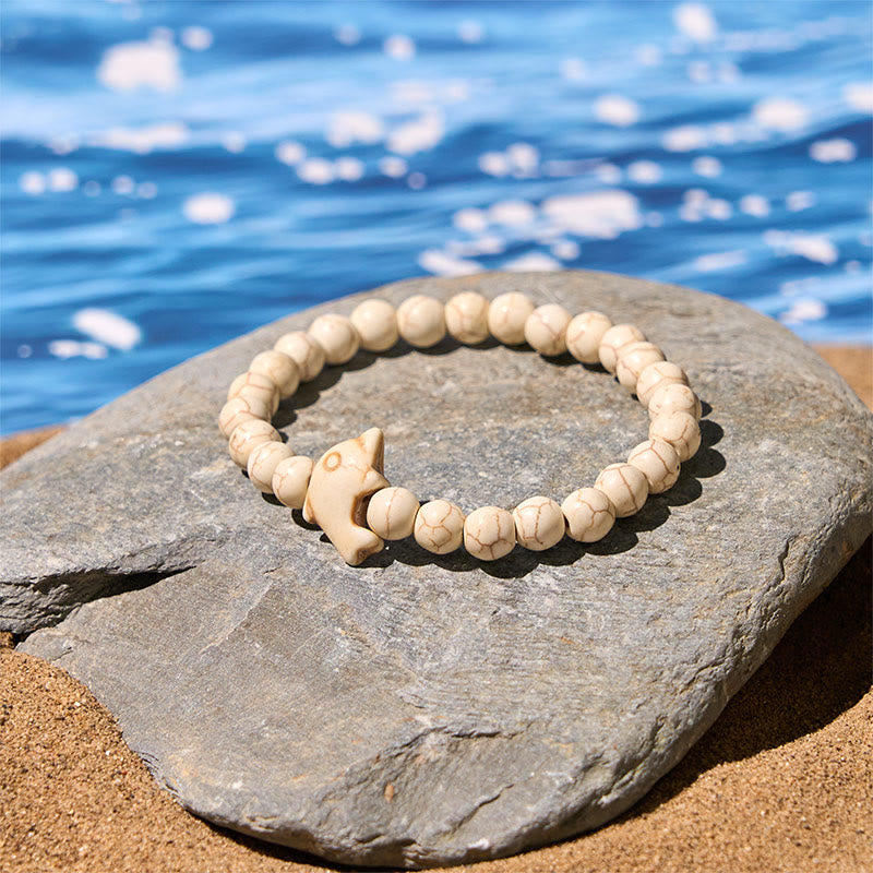 Bransoletka z Buddha Stones , naturalnymi i różnymi kamieniami, z delfinem, zapewniająca równowagę duchową - image 6