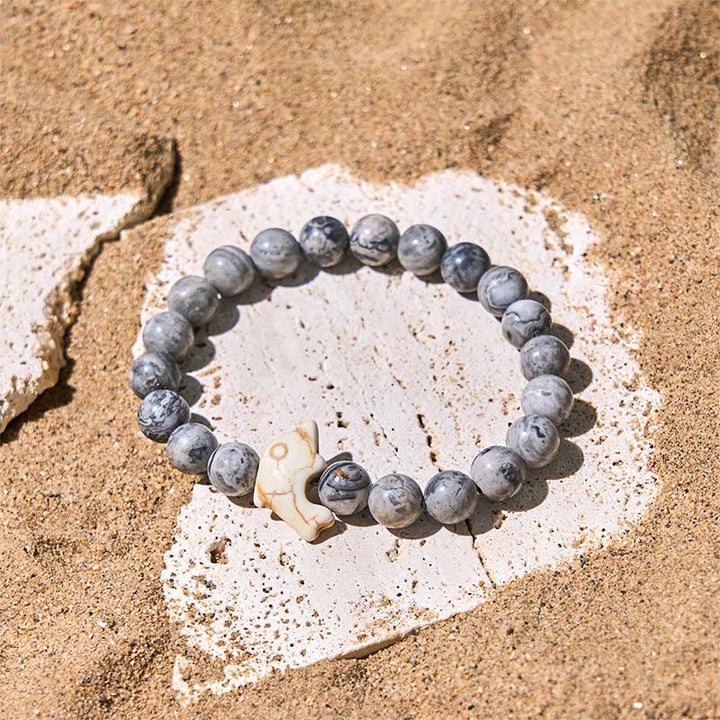 Bransoletka z Buddha Stones , naturalnymi i różnymi kamieniami, z delfinem, zapewniająca równowagę duchową - image 17