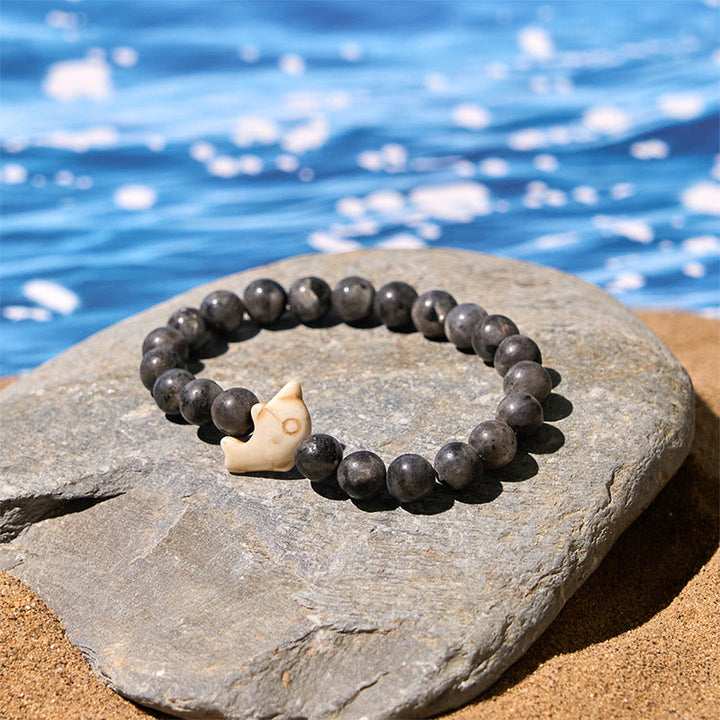 Bransoletka z Buddha Stones , naturalnymi i różnymi kamieniami, z delfinem, zapewniająca równowagę duchową - image 22