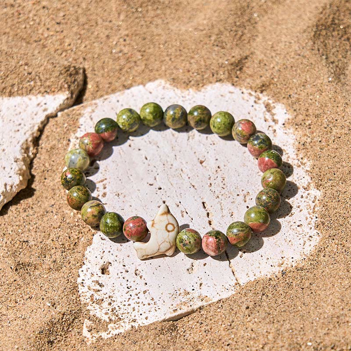 Bransoletka z Buddha Stones , naturalnymi i różnymi kamieniami, z delfinem, zapewniająca równowagę duchową - image 25