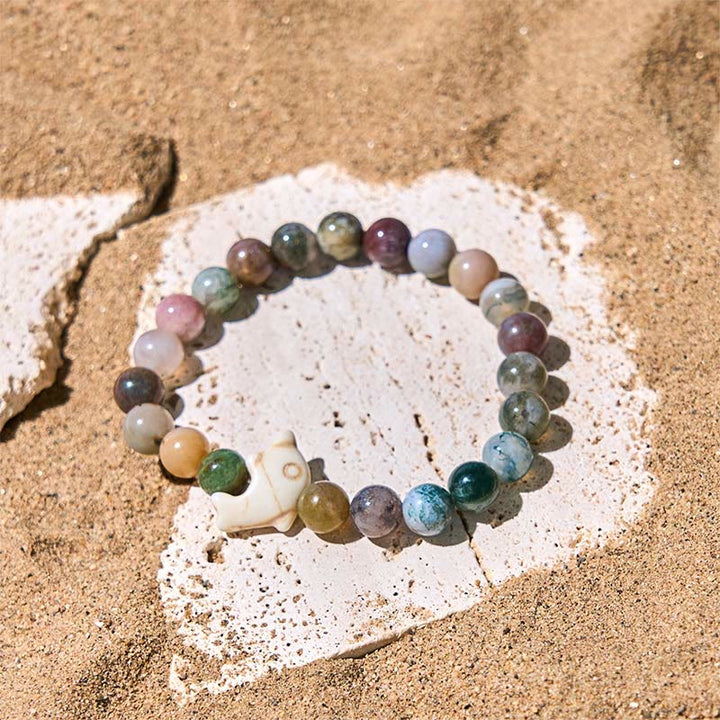 Bransoletka z Buddha Stones , naturalnymi i różnymi kamieniami, z delfinem, zapewniająca równowagę duchową - image 29