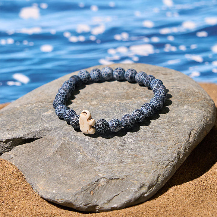 Naturalne Buddha Stones , różne kamienie, bransoletka z motywem słonia, siła duchowa - image 19