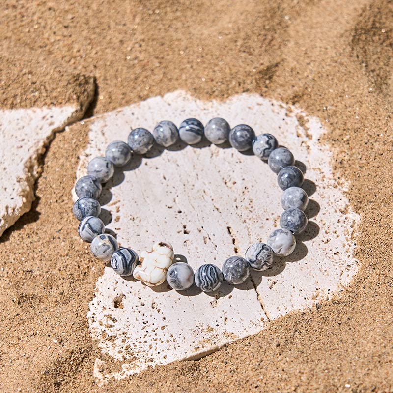 Naturalne Buddha Stones , różne kamienie, bransoletka z motywem słonia, siła duchowa - image 22