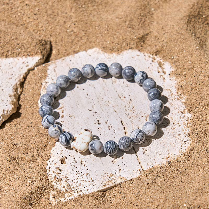 Naturalne Buddha Stones , różne kamienie, bransoletka z motywem słonia, siła duchowa - image 22