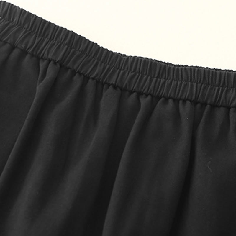 Spodnie damskie z bawełny i poliestru z kieszeniami i guzikami zatrzaskowymi Buddha Stones - image 10