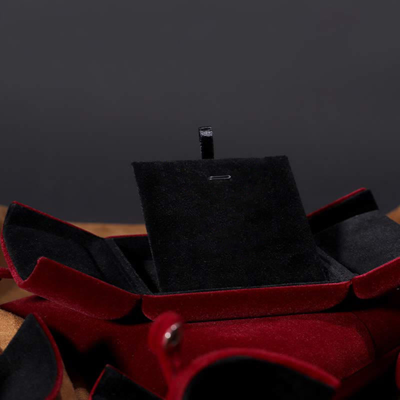 Pudełko do przechowywania biżuterii Flanelowe pudełko prezentowe - image 8