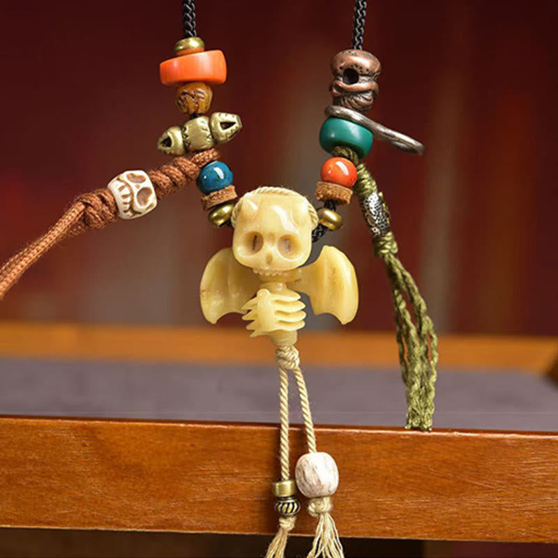 Buddha Stones Tybetańska Czaszka Władca Lasu Zwłok Nowy Początek Naszyjnik z Liną Wisiorek - image 8