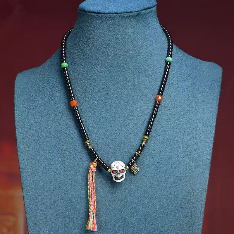 Buddha Stones Tybetańskie Skorupa Kokosa Bransoletka Władca Zwłok Las Pozytywna - image 2