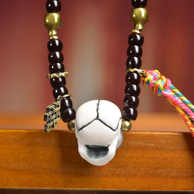 Buddha Stones Tybetańskie Skorupa Kokosa Bransoletka Władca Zwłok Las Pozytywna - image 5