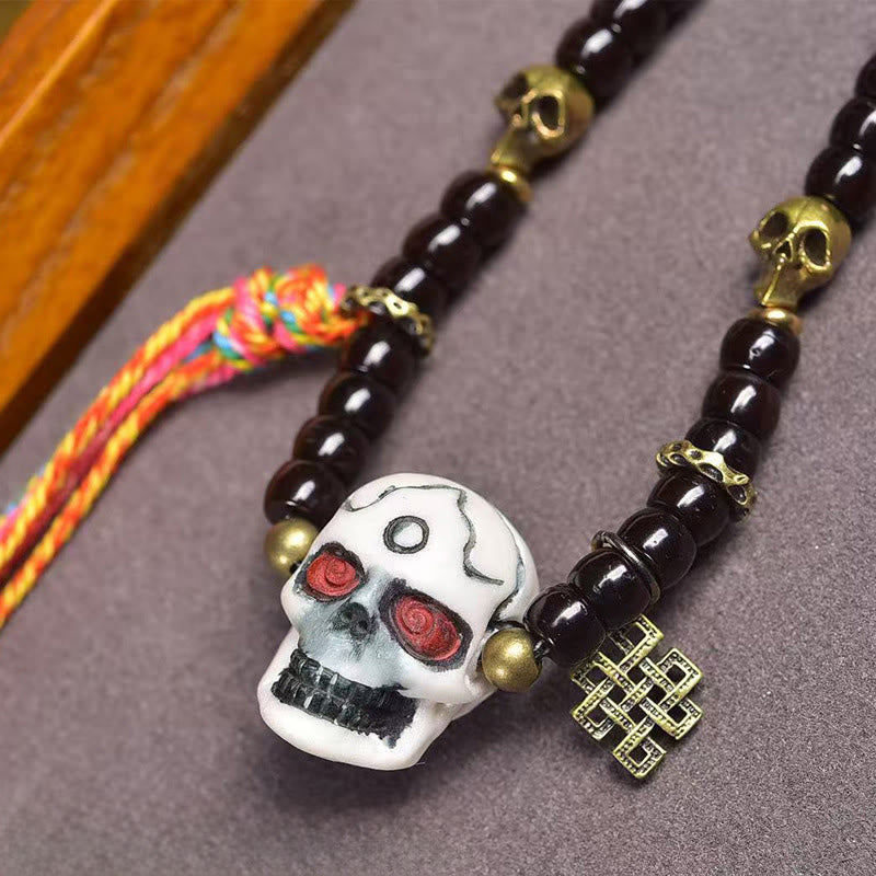 Buddha Stones Tybetańskie Skorupa Kokosa Bransoletka Władca Zwłok Las Pozytywna - image 4