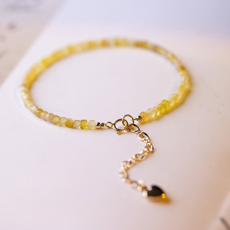 Bransoletka motywacyjna z ultracienkich koralików z naturalnego opalu i Buddha Stones o grubości 2 mm - image 3