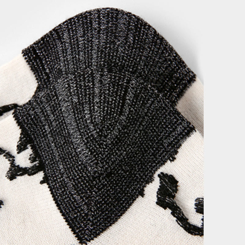 Skarpetki bawełniane damskie Micro Crew z Buddha Stones w chińskiej kaligrafii, dopasowane kolorystycznie - image 12