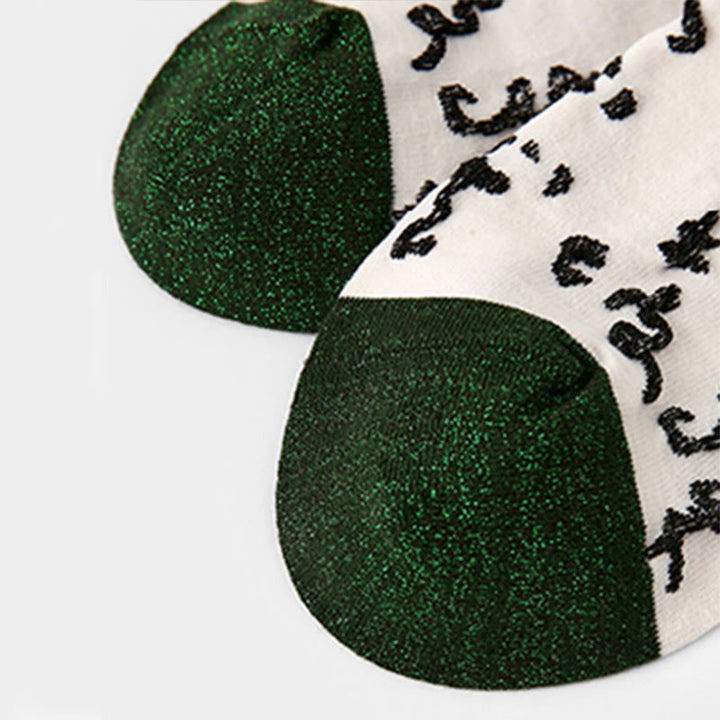 Skarpetki bawełniane damskie Micro Crew z Buddha Stones w chińskiej kaligrafii, dopasowane kolorystycznie - image 9