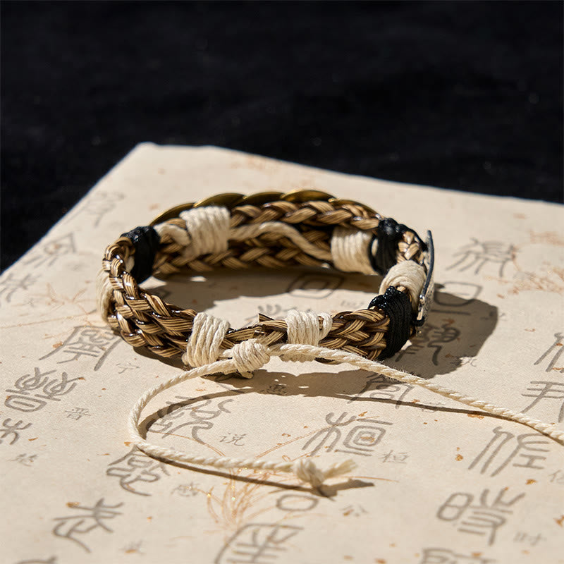 Bransoletka z amuletem i liną ochronną z kamieniami Buddha Stones cesarza  - image 3