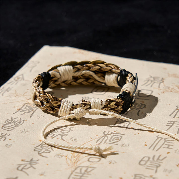 Bransoletka z amuletem i liną ochronną z kamieniami Buddha Stones cesarza  - image 3