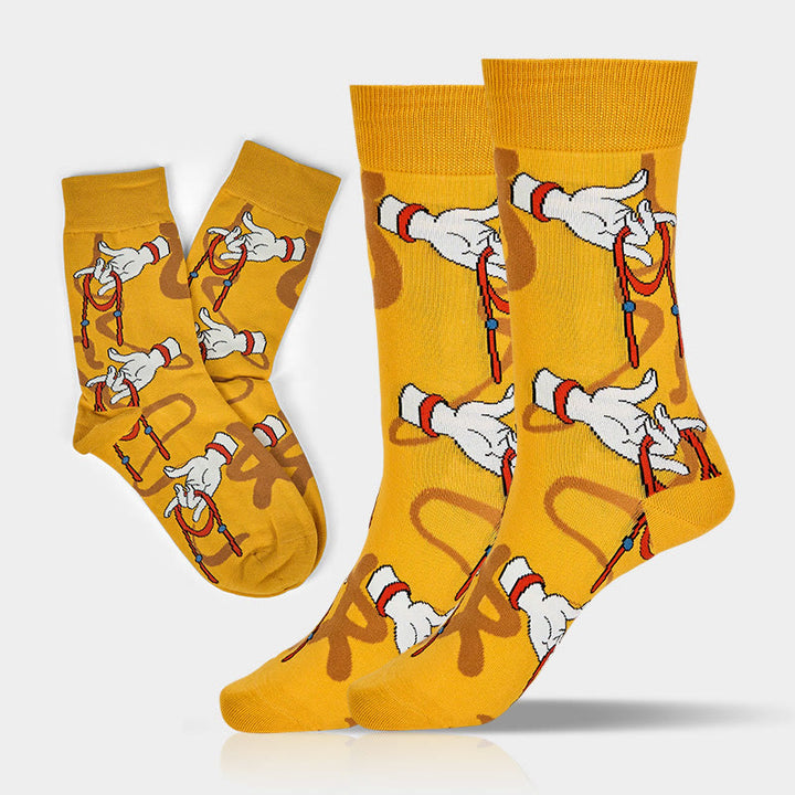 Damskie skarpetki z kolekcji "Buddha Stones" z motywem świętej ręki Buddy trzymającej czerwoną linę Micro Crew - image 3