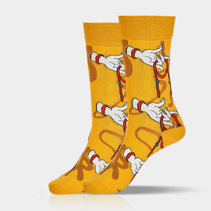 Damskie skarpetki z kolekcji "Buddha Stones" z motywem świętej ręki Buddy trzymającej czerwoną linę Micro Crew - image 8