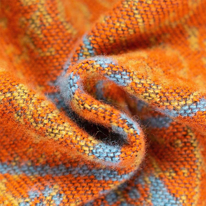 Buddha Stones Tybetański Żakardowy Wzór Geometryczny Słonia Unisex Przytulny Szal - image 11