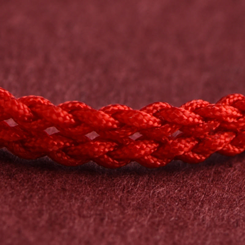 Buddha Stones Rok Konia Srebro próby 999 Miedziane monety Szczęścia pleciona bransoletka na kostkę - image 13