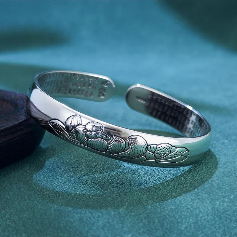 Buddha Stones, Sutra Serca, Lotos, Miedź, Nowy Początek, Otwarta, Regulowana Bransoletka - Lotos - image 0