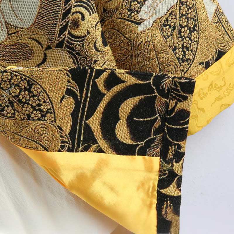 Kurtka męska z długim rękawem i guzikami z motywem żaby Guanyin z Buddha Stones Awalokiteśwary - image 10