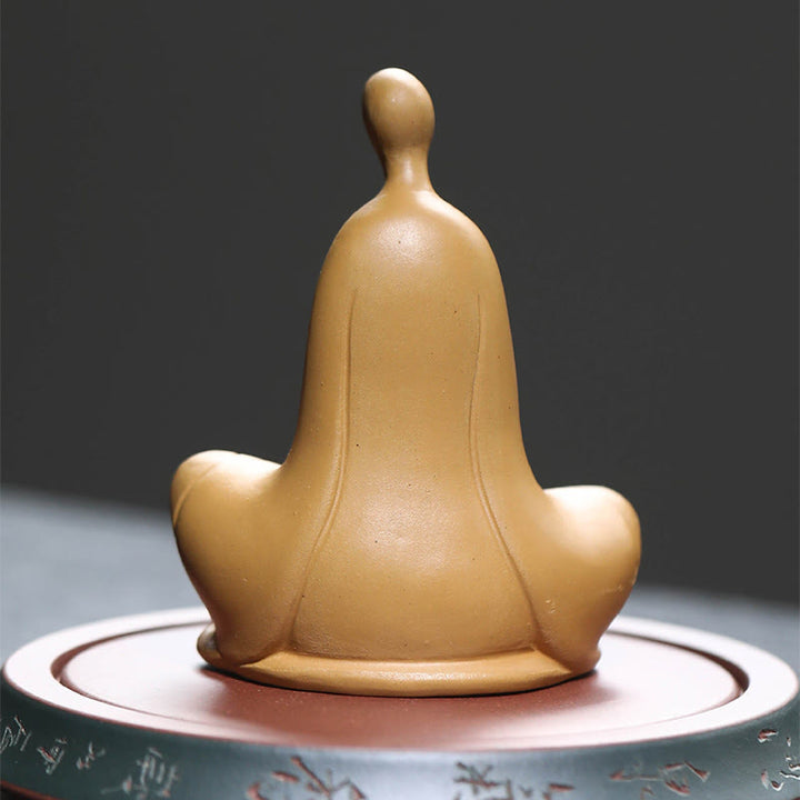 Buddha Stones Bezpostaciowy Budda Modlący się Ceramiczna Figurka Zen Dekoracja Domu 5*2,5*5,3 cm - image 8