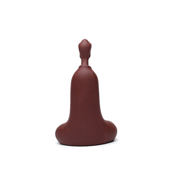 Buddha Stones Bezkształtny Budda Fioletowa Glina Spokój Dekoracja Biurka Domowego 5,7*9,6 cm - image 7