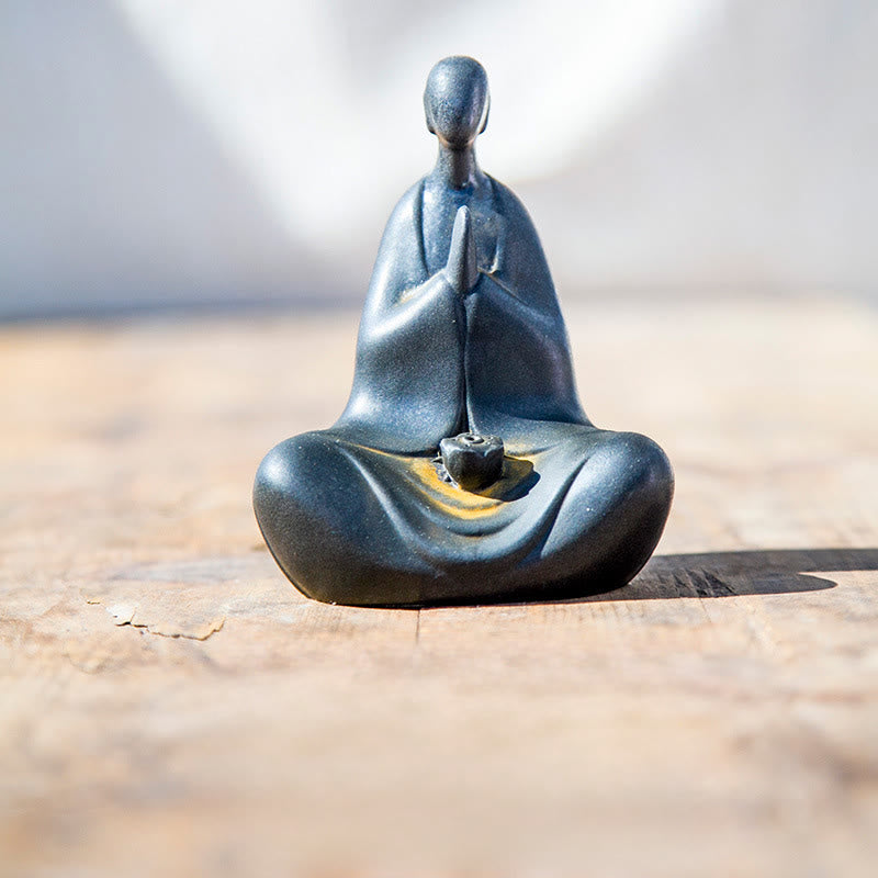 Ręcznie wykonany Buddha Stones bezpostaciowy, proszek żelaza, odlew żywiczny, rdza, figurka dekoracyjna, 11,5*9*6,5 cm - Budda 11,5*9*6,5 cm - image 0