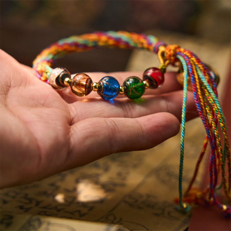 Bransoletka z chińskiego zodiaku, Buddha Stones buddyjskich Thangka, z cynobrowym sznurkiem i błogosławieństwem - image 4