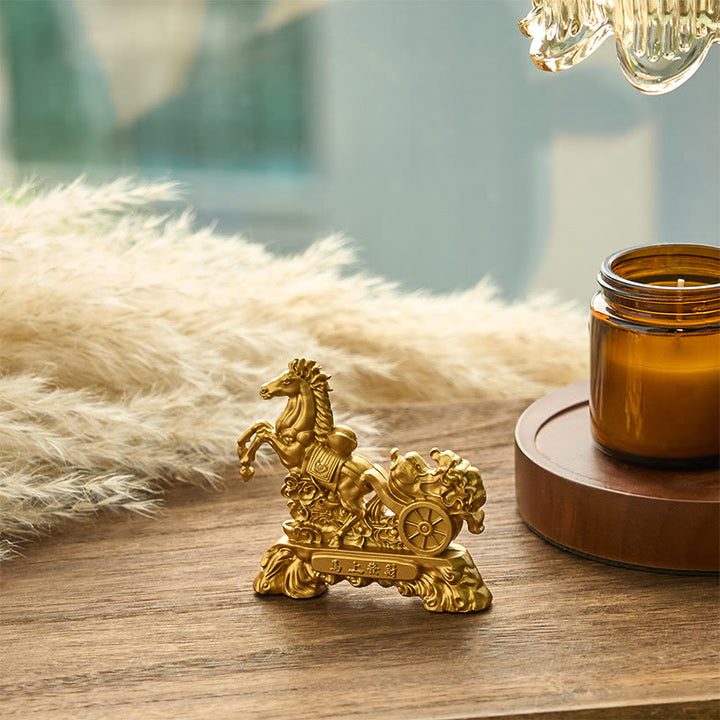 Buddha Stones "Zostań Bogaty Teraz" Rok Konia Sztabka Kapusty Dekoracja Domu - image 3