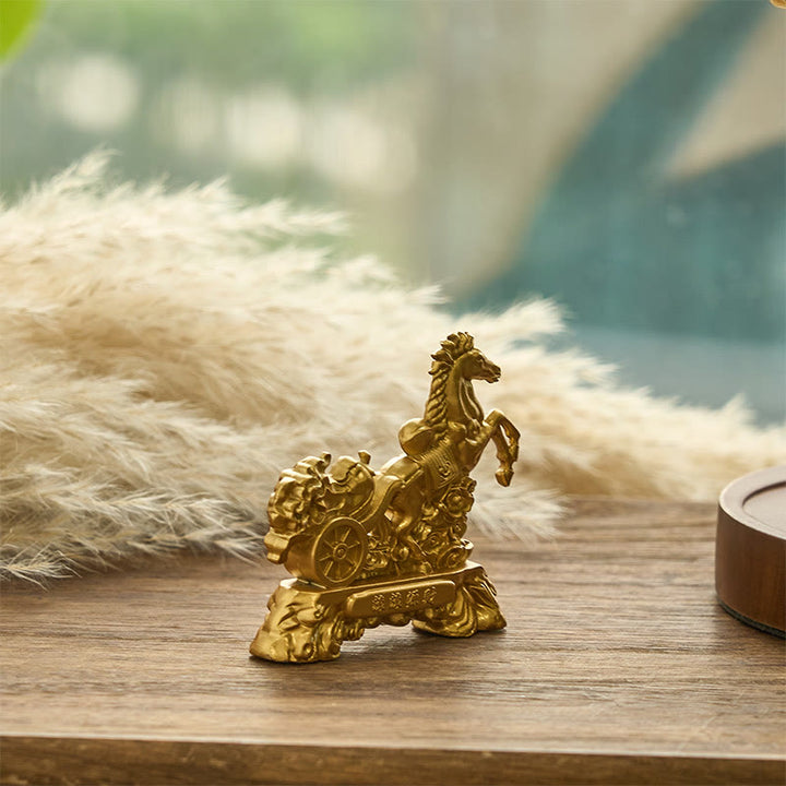 Buddha Stones "Zostań Bogaty Teraz" Rok Konia Sztabka Kapusty Dekoracja Domu - image 4