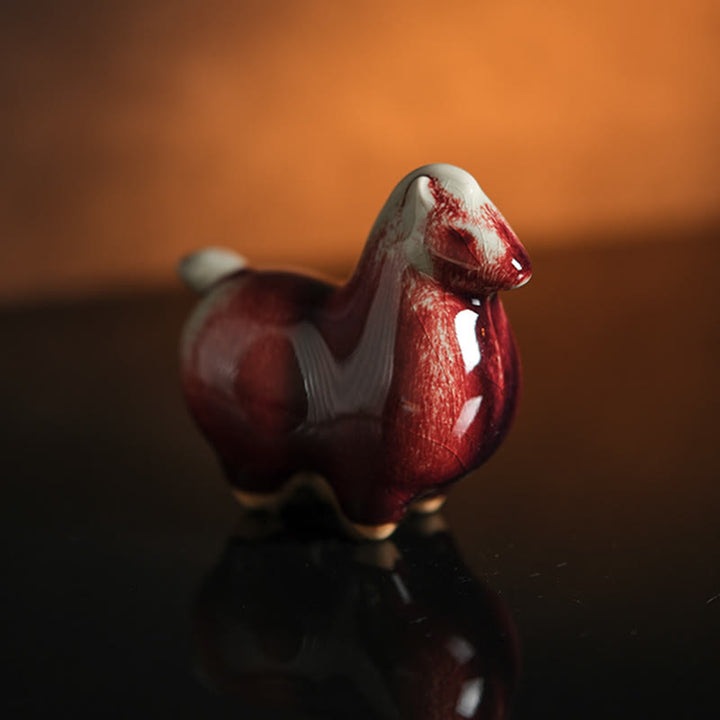 Buddha Stones Rok Konia Ceramika Dobrobyt Dekoracja Domu - image 1