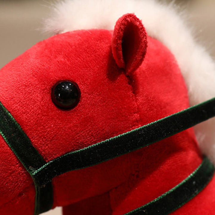 Buddha Stones Rok Konia Bambusowy Smok Lotos Feniks Pluszowa Lalka Dekoracja Domu - image 2