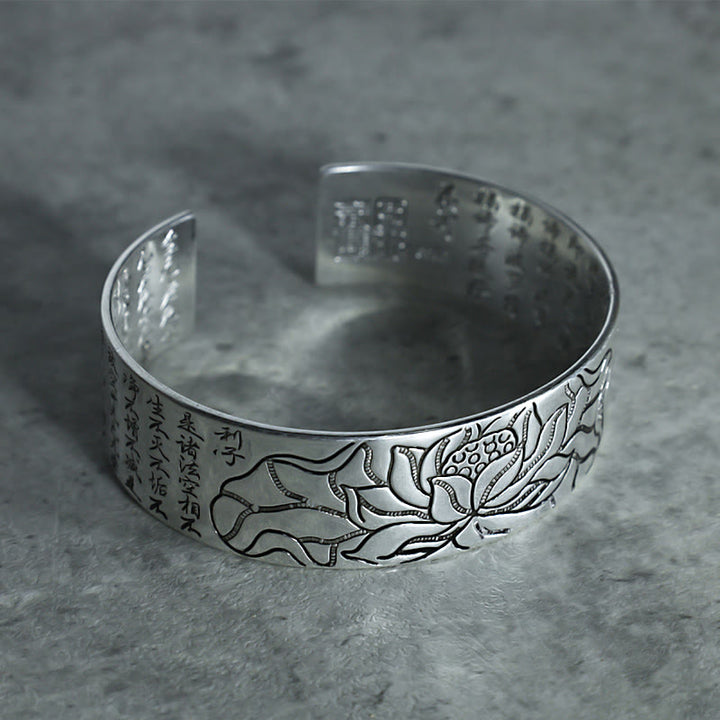 Bransoletka szczęścia z Buddha Stones z lotosu i białej miedzi