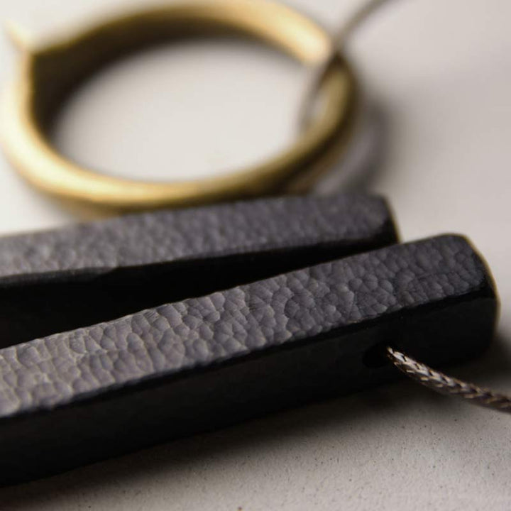 Buddha Stones Zen Circle Ebony Wood Enlightenment Wisiorek - image 11