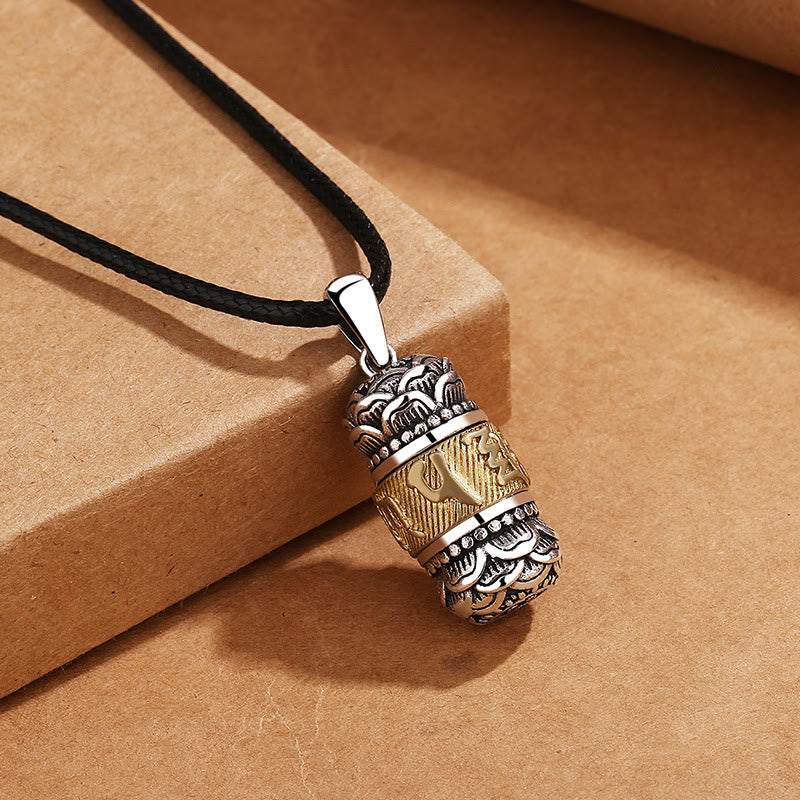 Buddha Stones Tybet Om Mani Padme Hum Rzeźbiona Mądrość Czystość Łańcuch Skórzany Naszyjnik Wisiorek - Sznurek Om Mani Padme Hum i skórzany - image 4