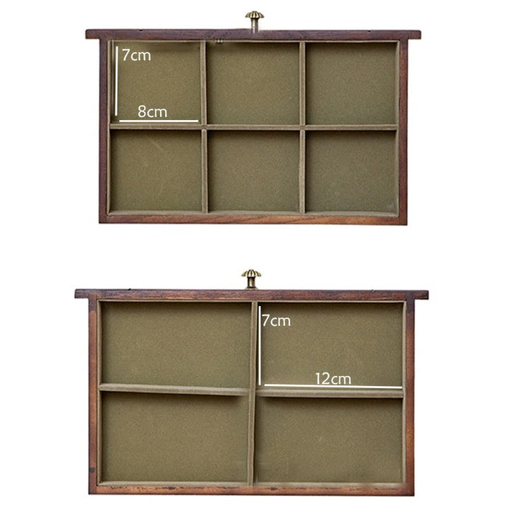 Pudełko na biżuterię z litego drewna w stylu retro z Buddha Stones, czterowarstwowe, drewniane pudełko do przechowywania biżuterii